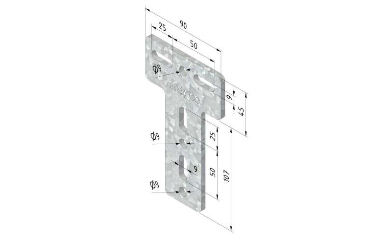 Vertikale aftakhaak CLF160