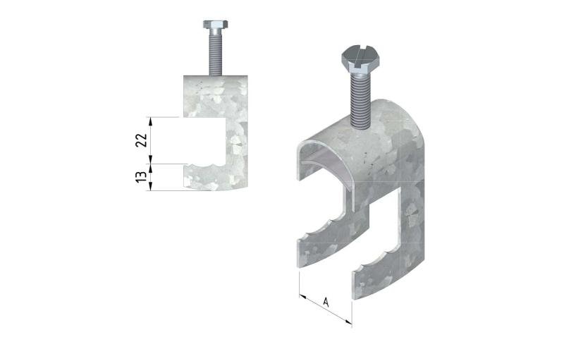 Cable ladder cable clamp