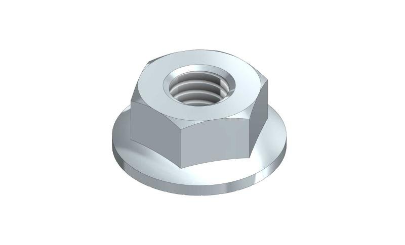 Flanged nut DIN6923