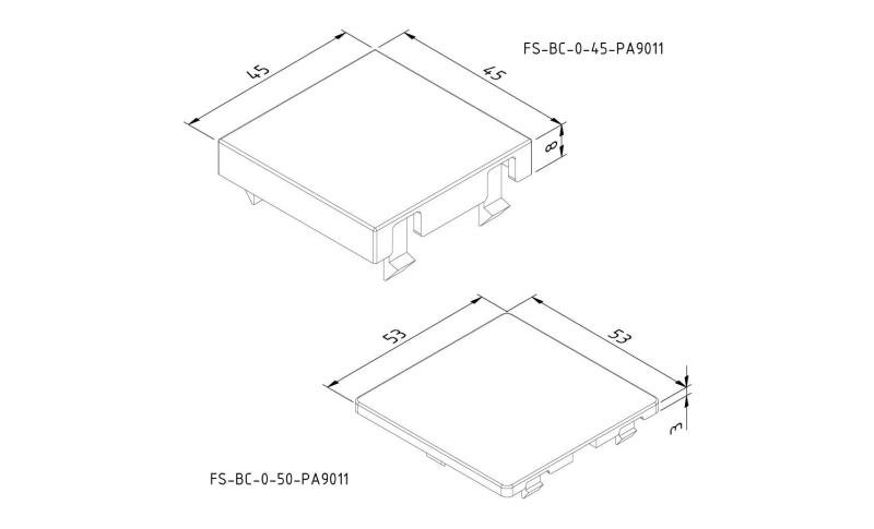 Afdekstop module 45